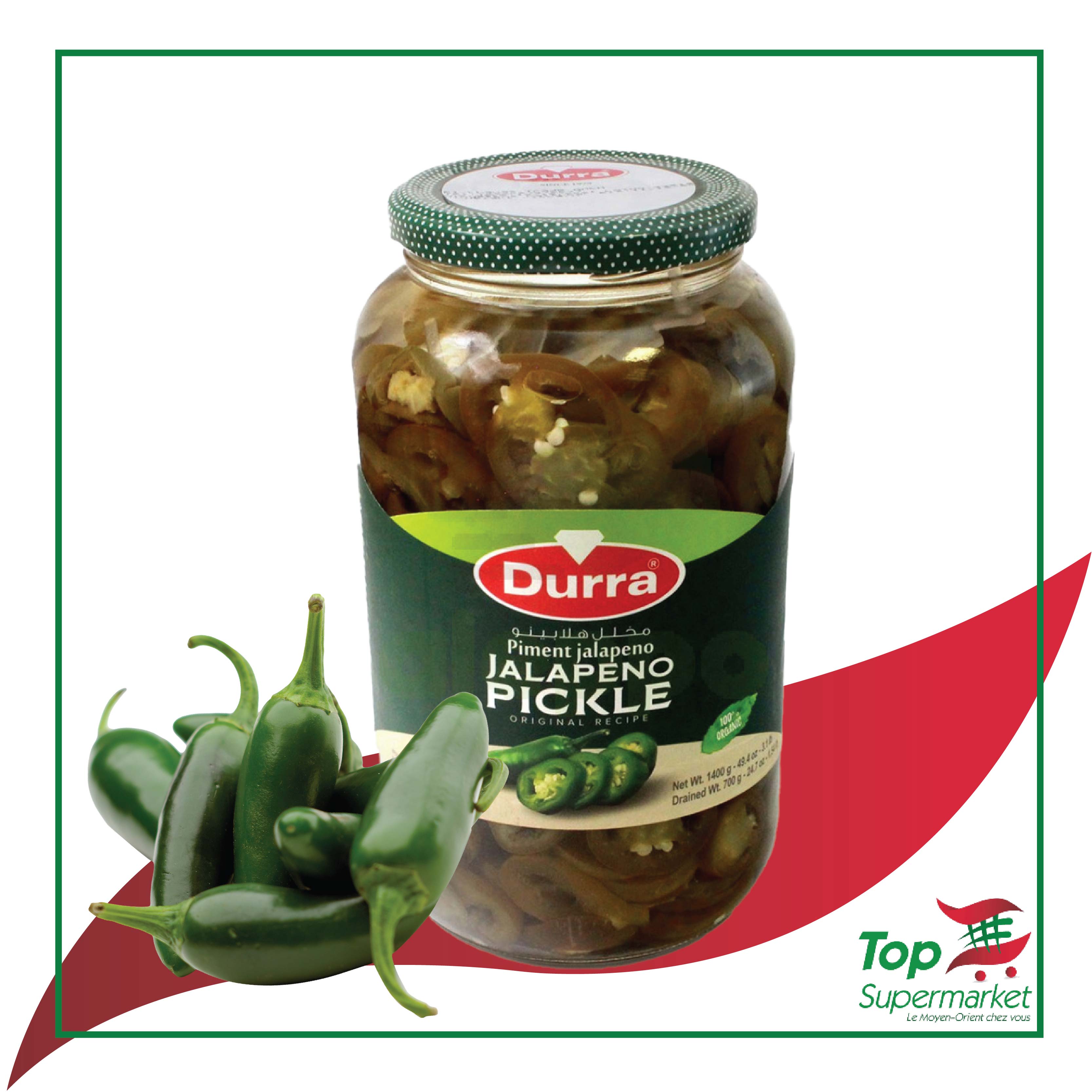 Durra Piments Jalapeno 1400gr